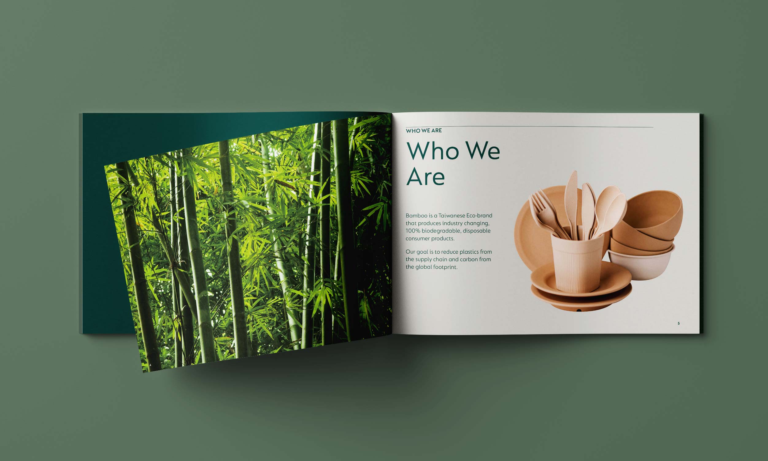 BAMBOO - Company Profile Booklet. Brand Story. Advertising Agency in Taiwan. Marketing and Branding - BE LUCKY Taipei.