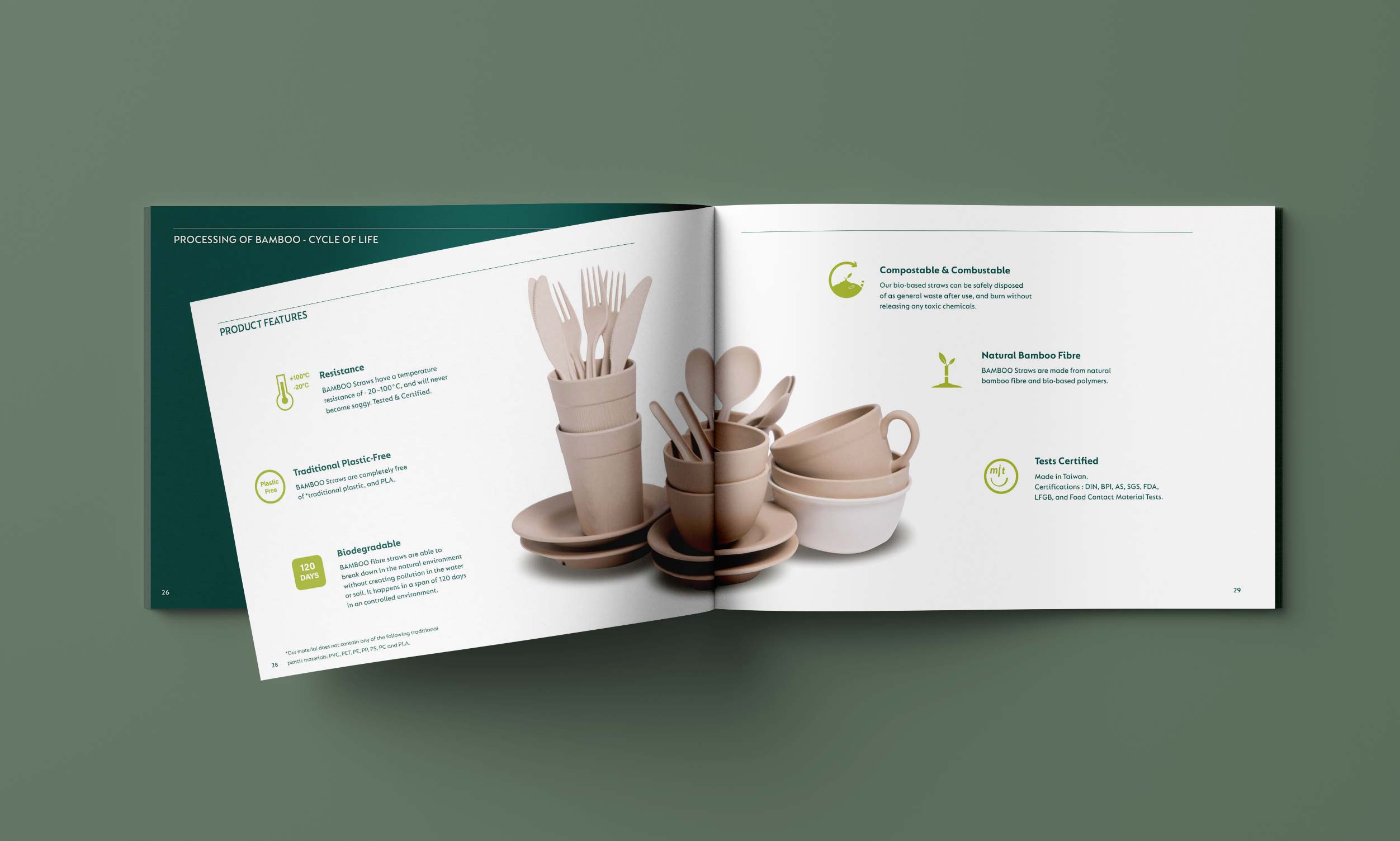 BAMBOO - Company Profile Booklet. Brand Story. Advertising Agency in Taiwan. Marketing and Branding - BE LUCKY Taipei.